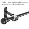 4Pcs Aluminum Alloy Double Curtain Rod Bracket Holder Set Hanging Curtain Bracket Window Track Holder For Bedroom And Home Use