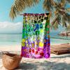 Personalized Customized Proof Beach Towel with Nanimate Insanity Pattern - Soft, Absorbent,quick-drying,perfect Swimming,camping&bathing