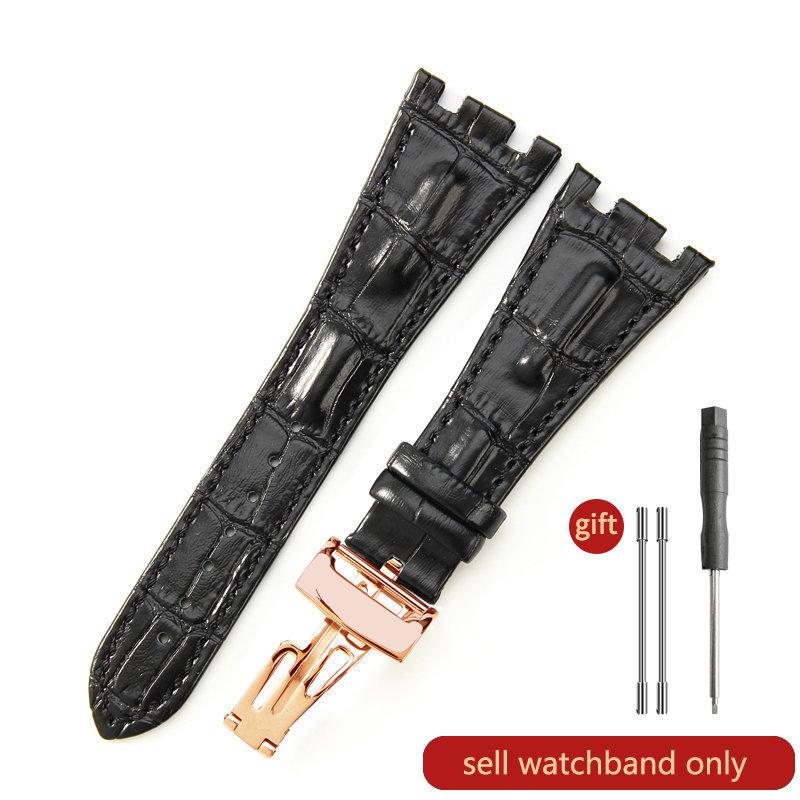 Cinturino Orologio in Pelle di Mucca Primo Strato per AP Aibi 15703 26471 26474 Serie Royal Oak Offshore 28mm Accessori Orologio per Uomo CinturinoMN
