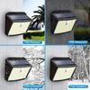 158 LED Solar Wall Lights Outdoor Ecurity Light Motion Sensor Waterproof 3 Modes Courtyard Wall Lamp Garden Decor Garage Lamp