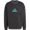 adidas Ausrüstungsserie FW24 Sportliches lockeres Langarm-Rundhals-Sweatshirt für Herren Sweatshirt Schwarz JL9273
