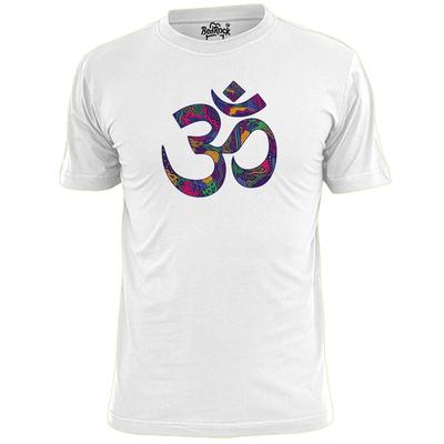 Mens Colouful Om T Shirt Religion Hindu Buddhism
