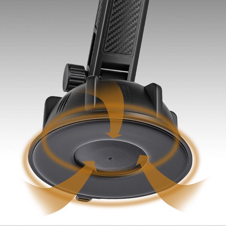 Foldable Telescopic Car Phone Holder for Dashboard & Live Broadcasts