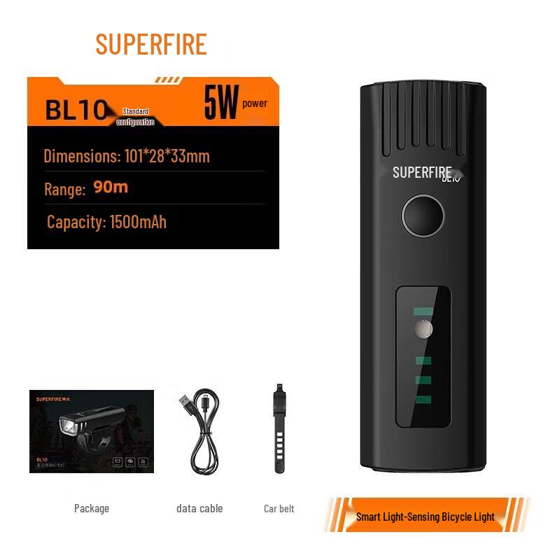 SupFire BL10 Quick Release Rechargeable Bike Flashlight