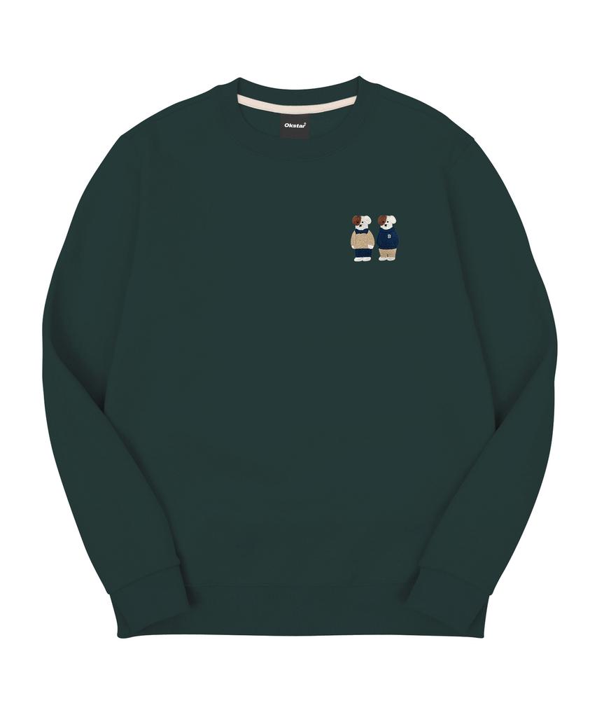 OKSTAR Mini Me Friends Brodog Embroidered Double-Sided Sweatshirt (Type C)