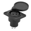5Pcs 3pin XLR Waterproof Female Chassis Panel Plug Audio Socket for Power Microphone Connector