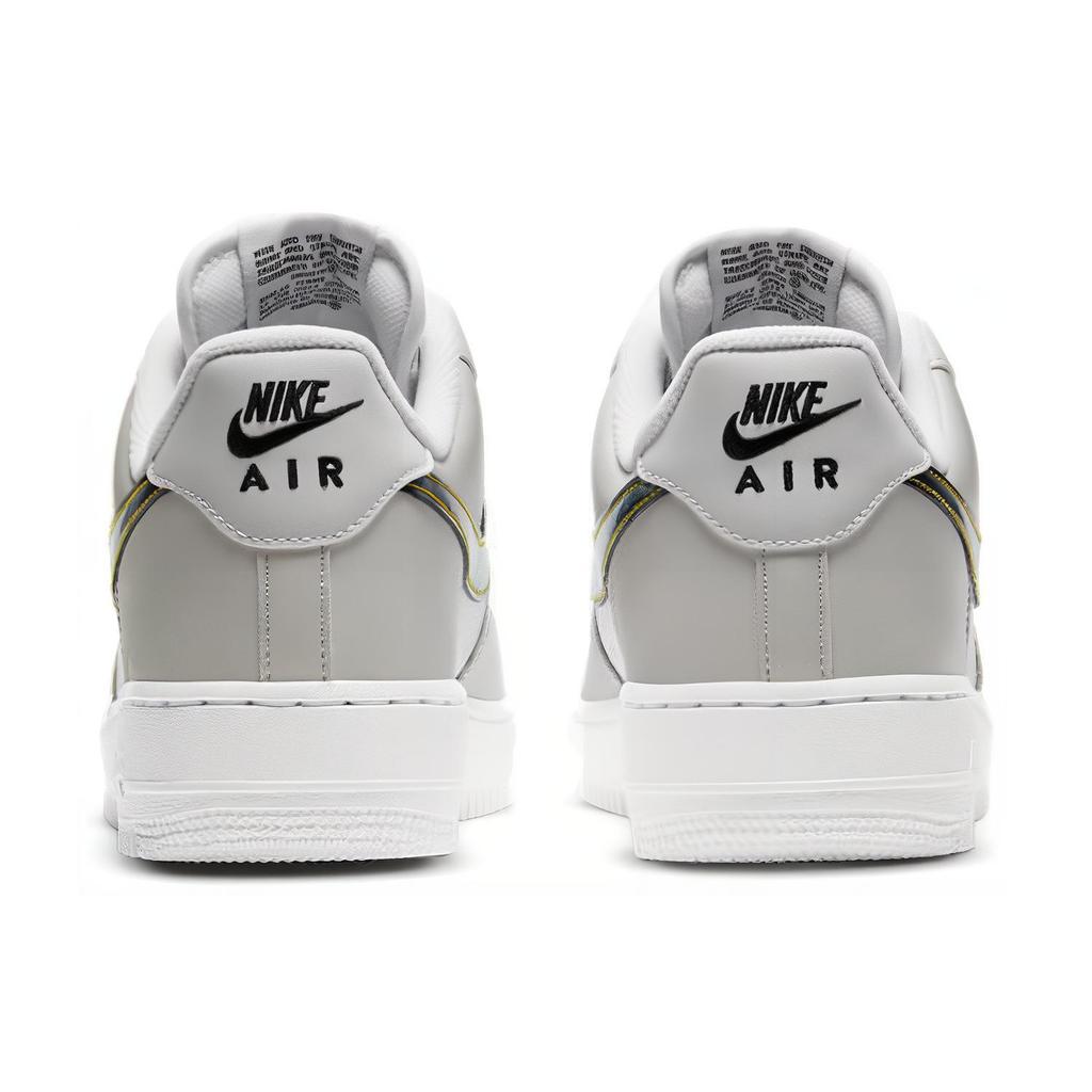 Nike Air Force 1 '07 LV8 'White Iridescent Swoosh' (Unisex) Metallic Summit White / White / Black / Multi-Color Skateboard Shoes DC9029 100