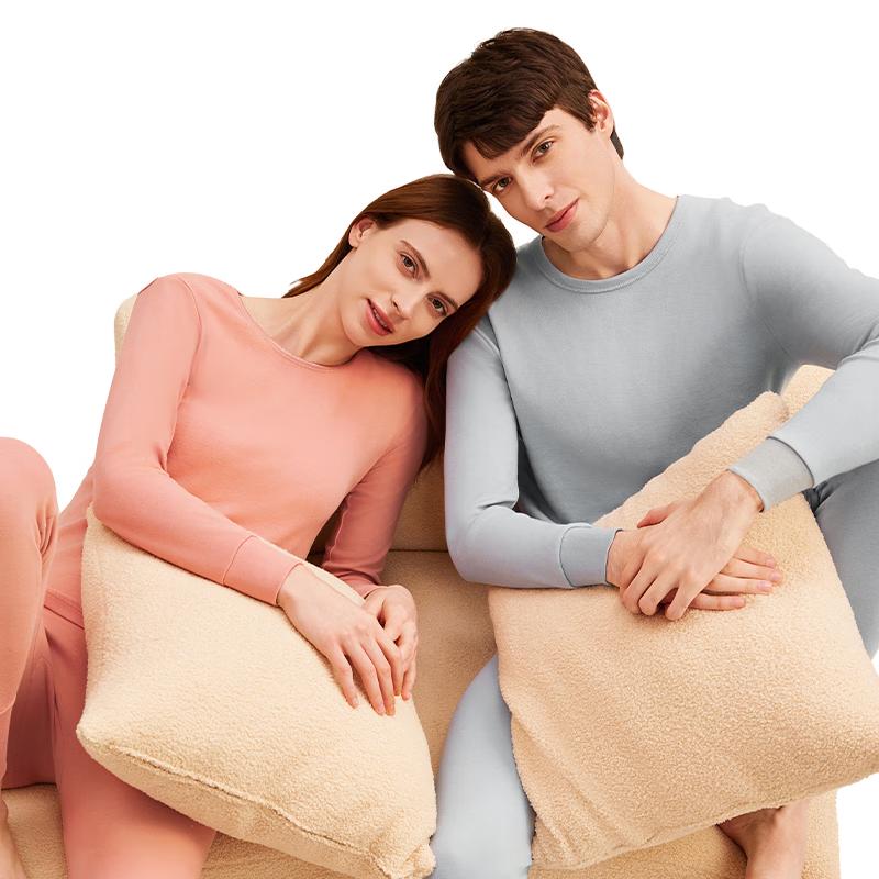 Hodo Herren- und Damen Thermounterwäsche-Set aus gekämmter Baumwolle