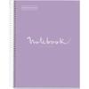 A4 Notebook - Miquel Rius - Spiral-bound - 80 Pages - Small Grid - Lavender