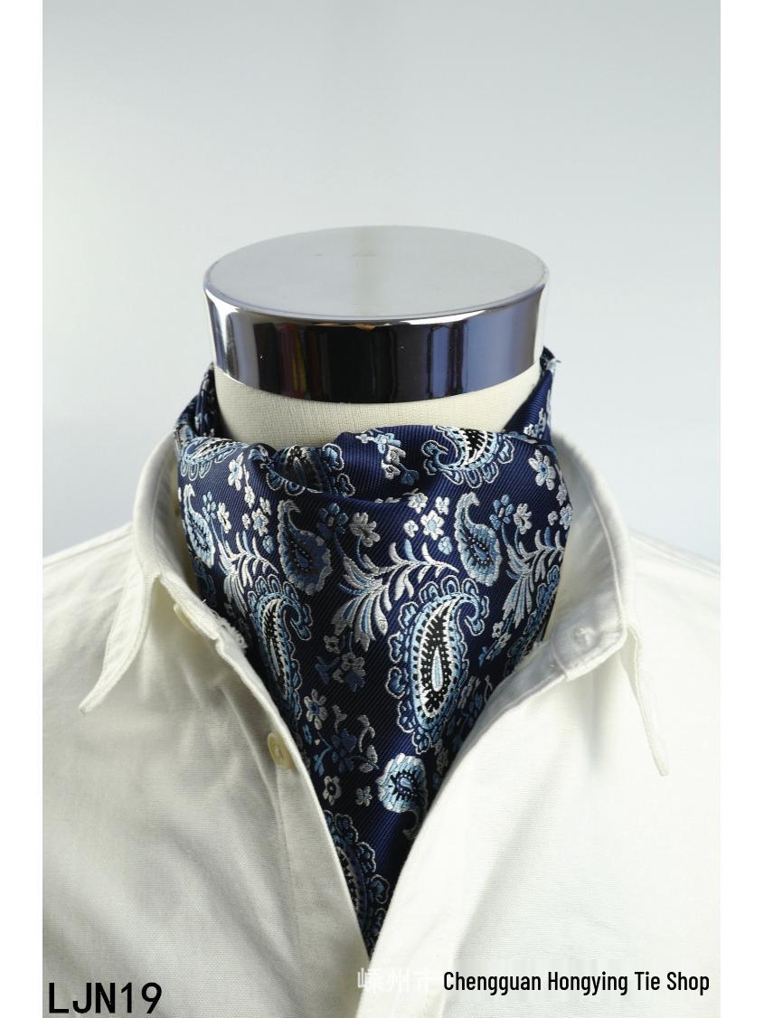 

Men s Silk Striped Polka Dot Double-Sided Fashion Scarf 100-135CM