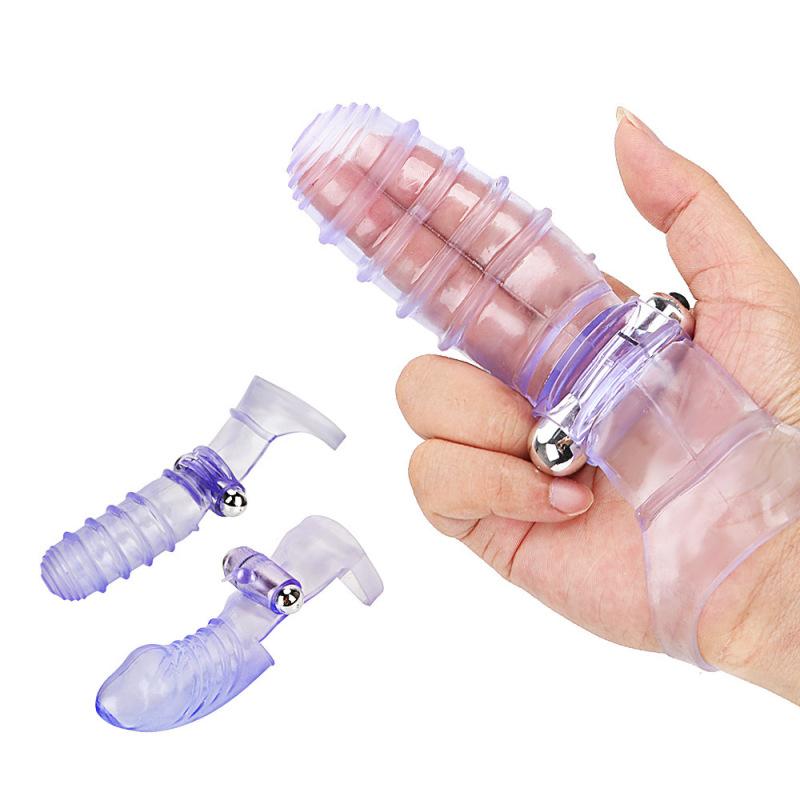 Finger Sleeve Vibrator G-spot Massage Clit Stimulate Flirting Sex Toys For Women Masturbator Adult