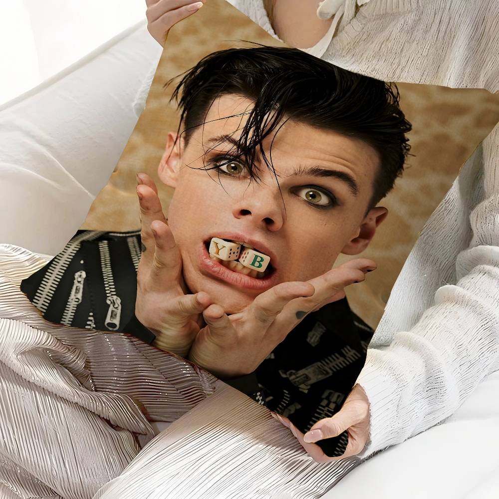 

YYungblud Rock Singer Office Cushion Pillowcase Car Cushion CoverXCM Lumbar Pillowcase Sofa Pillowcover 30X30cm