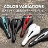 GORIX Bicycle Memory Foam Saddle [Perforated, Tensioned, Customizable] Compatible with Road Bikes, Mountain Bikes, and More, 3621A, Full Black
