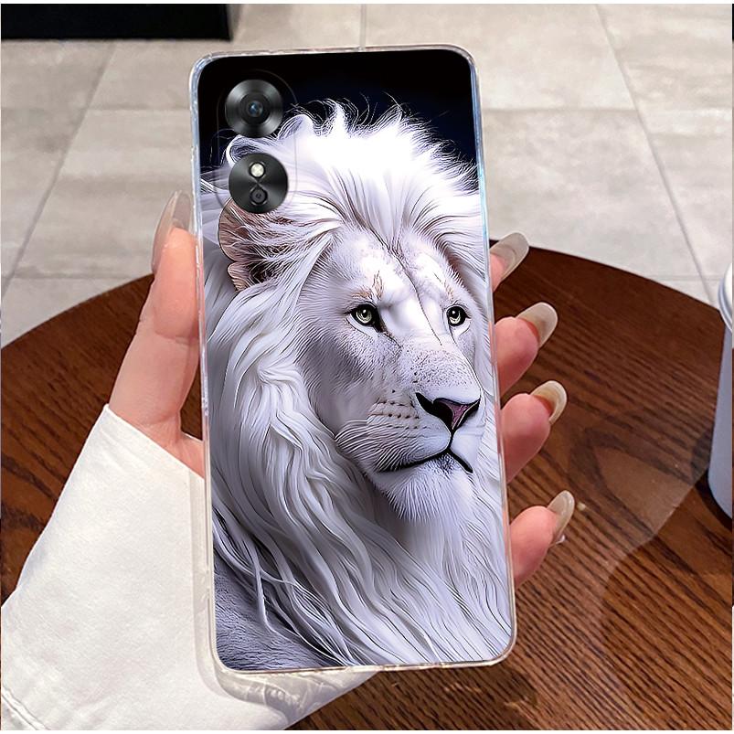 For Oppo A17 CPH2477 Back Cover Oppo A17K CPH2471 Case Clear Luxury Cute Cartoon Love Rabbit Funny Soft TPU Silicone Phone Case