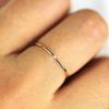 Minimalist Thin Rings for Women Wedding Brilliant Cubic Zircon High Quality Versatile Female Finger Ring Jewelry