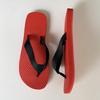 Premium Women's Black Double Layer Non-Slip Waterproof Flip-Flops for Summer Beach and Outdoor Wear