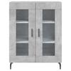 Sideboard Concrete Grey 69.5 x 34 x 90 cm Wood Based Material