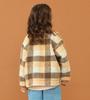 Lee Soft Touch Boa Beige Sizes Jacket, Kids' Check, 110cm-150cm