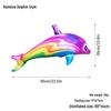 Starry Sky Inflatable Dolphin Pool Toy for Kids & Adults