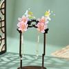 2pcs Jewelry Hair Clip Light Luxury Flower Tassel Hairpin Vintage Chinese Style Headwear Girls Trendy Hair Accessory Hair Clips