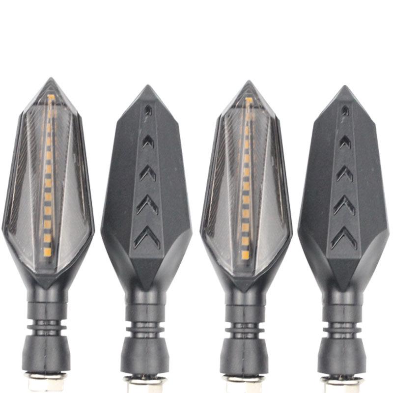 Two-Tone LED Flowing Arrow Motorcycle Turn Signal Light