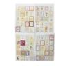 4 Sheets/80pcs DIY Vintage Retro Paper Sticker London Italy Doris Alice Prince Stamp