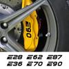 6PCS Car Sticker Brake Caliper Vinyl Decal Accessories For BMW E39 E46 E60 E90 E28 E30 E34 E36 E53 E61 E62 E70 E87 E91 E92 E93