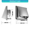 Wall Air Vent Extract Valves Grille Ducting Cover Stainless Steel Air Vent Grille Square Air Outlet Wall Air Vent Outlet