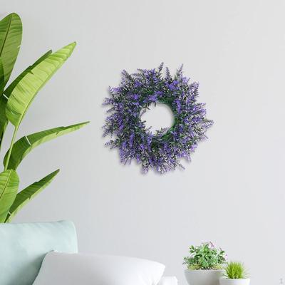 Corona de Hojas Moradas, Decoración de Mesa, Adorno para Colgar en la Pared, Guirnalda Artificial para Banquete,