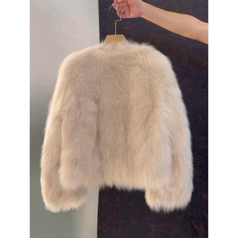Women S Short Small Fragrance Style Autumn Winter Polyester Outerwear