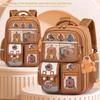 Capybara Waterproof School Backpack, Large Capacity Spine Protection Backpack with Widened Straps for Students