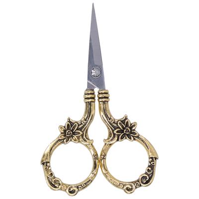 Vintage Blumenschere DIY Europäischer Stil Handarbeit Stickerei Retro Handwerk SammlungGold