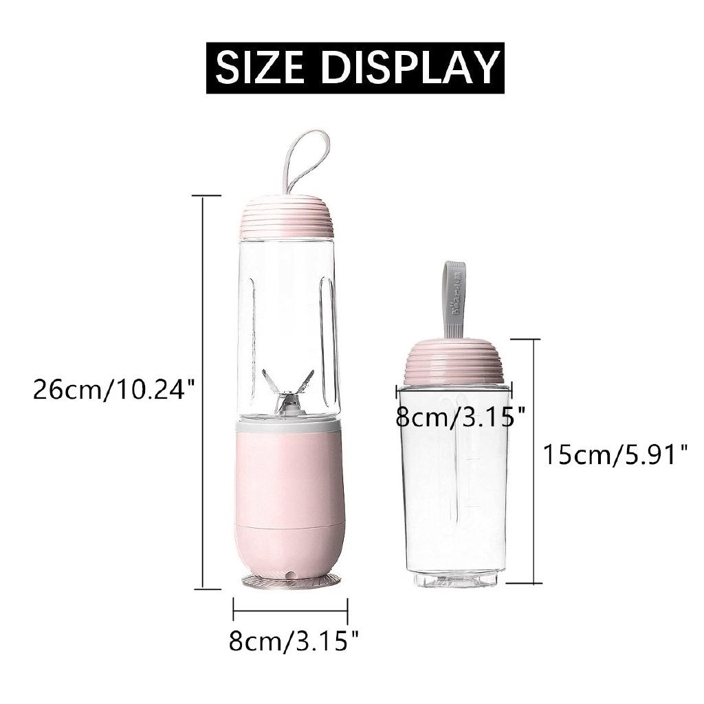 New 350ml*2 Cups Bear Electric Fruit Juicer LLJ-D04B1 Blender Mini Portable Smoothie Maker Juicer Cup 7yue