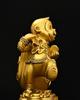 Town House Golden Monkey Zodiac Figurine: Treasure-Offering Monkey Desktop Ornament