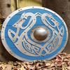 Viking Shield 60.96 Cm Wolf Wooden Viking Cosplay Shield  Medieval Round Wooden Shield