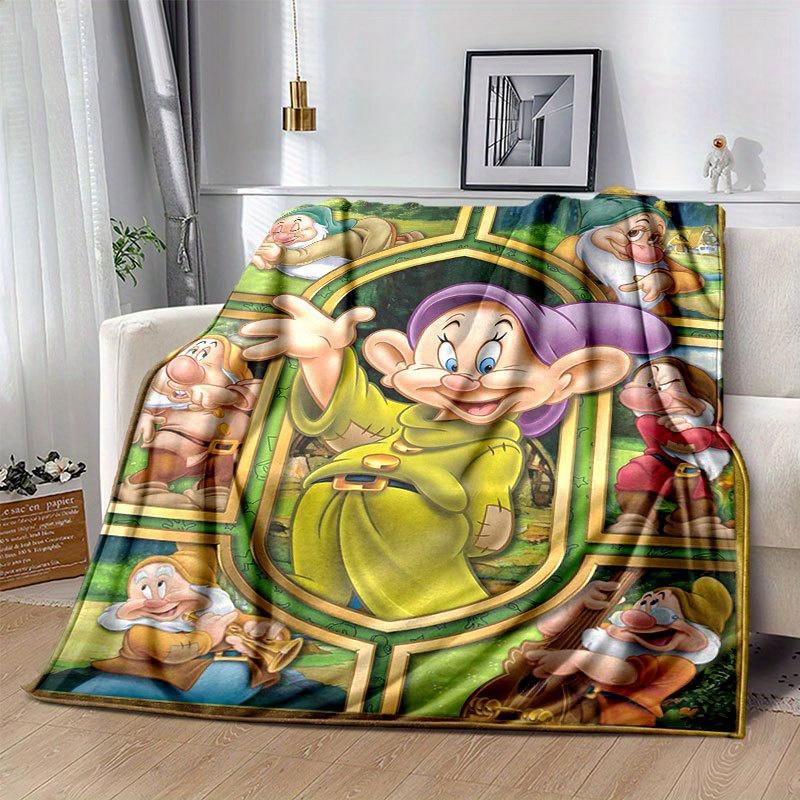 Manta de Dibujos Animados Los Simpsons, Manta Cálida Linda de Felpa Corta, Decoración del Hogar para Sala de Estar Sofá Cuatro Estaciones Viaje