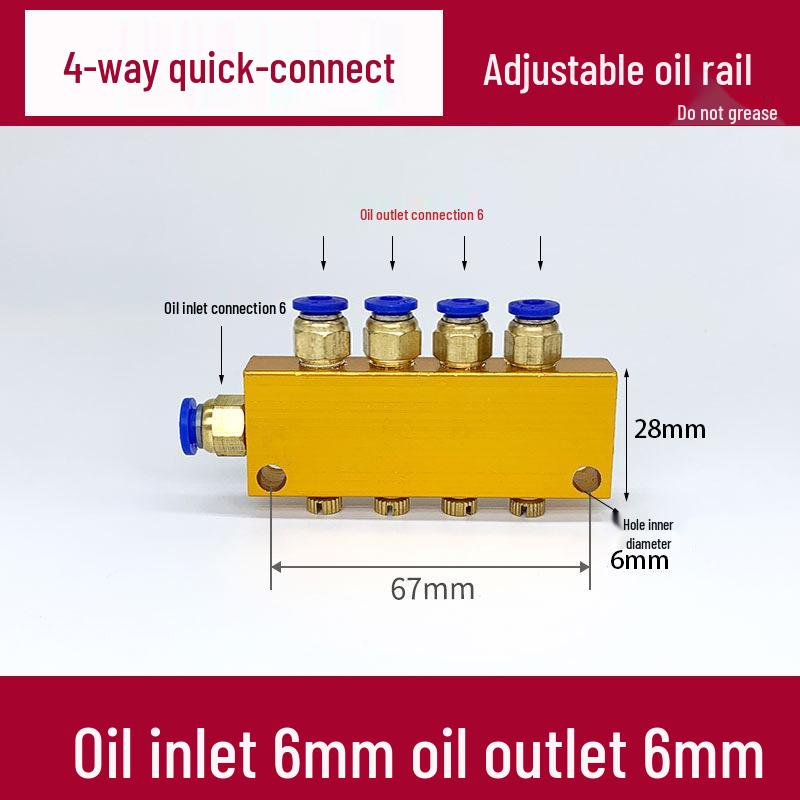Adjustable Quick-Connect Oil Manifold & Distributor Valve