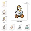 10pcs /Lots Cute Duck Embroidered Applique Cartoon Animal Duck Patch Iron On Patches For Clothing Decoration Diy Hats Bag Sticker 