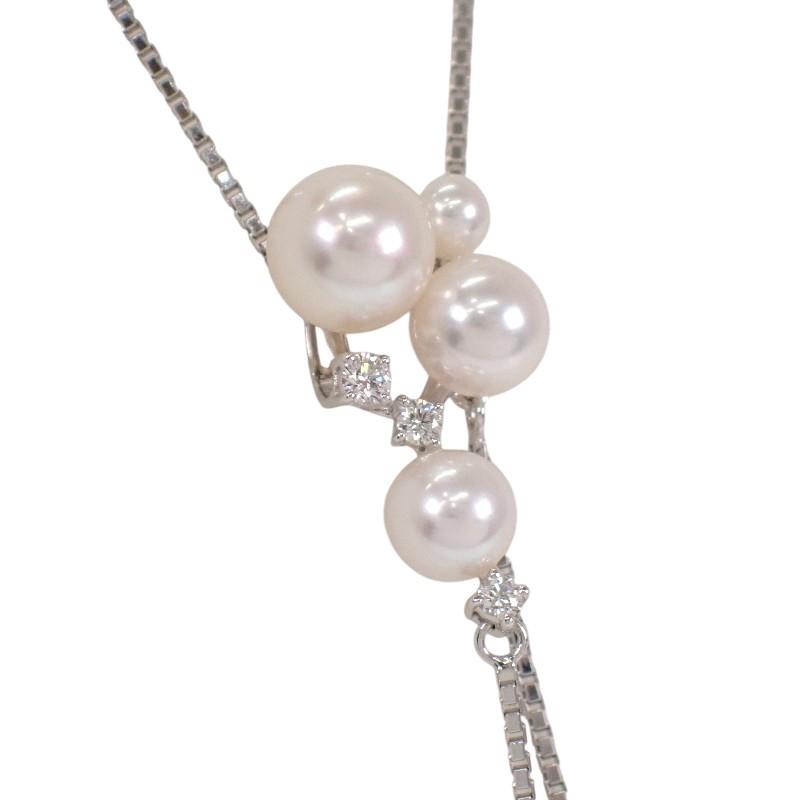 TASAKI  P-13524-WGK18 Necklace white/Silver K18 white gold/Pearl Women