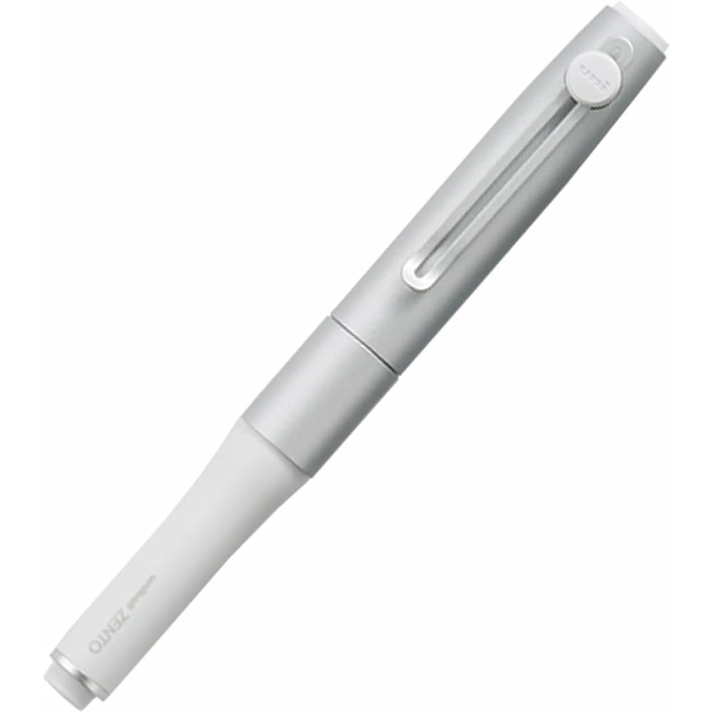 ZENTO Signature Model Silver Ballpoint Pen 0.38mm Ink Color Black UBZH38.26 Original Stylus Ballp...