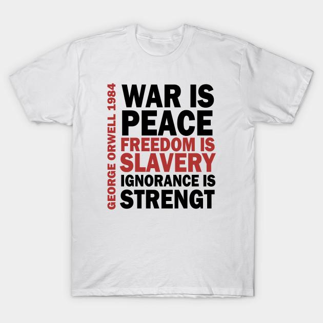 Men Black Print T-shirt Ingsoc - George Orwell No-Cut Transfer Paper Print Cotton Tshirt M белый