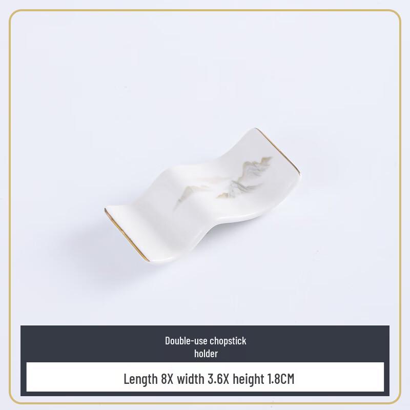 Ru Han Hotel Bone China Chopstick Rest