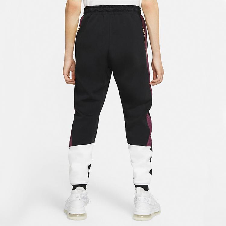 Jordan Paris Saint-Germain Colorblock Joggers With Drawstring Waist Men Bottoms Black CK9658-010