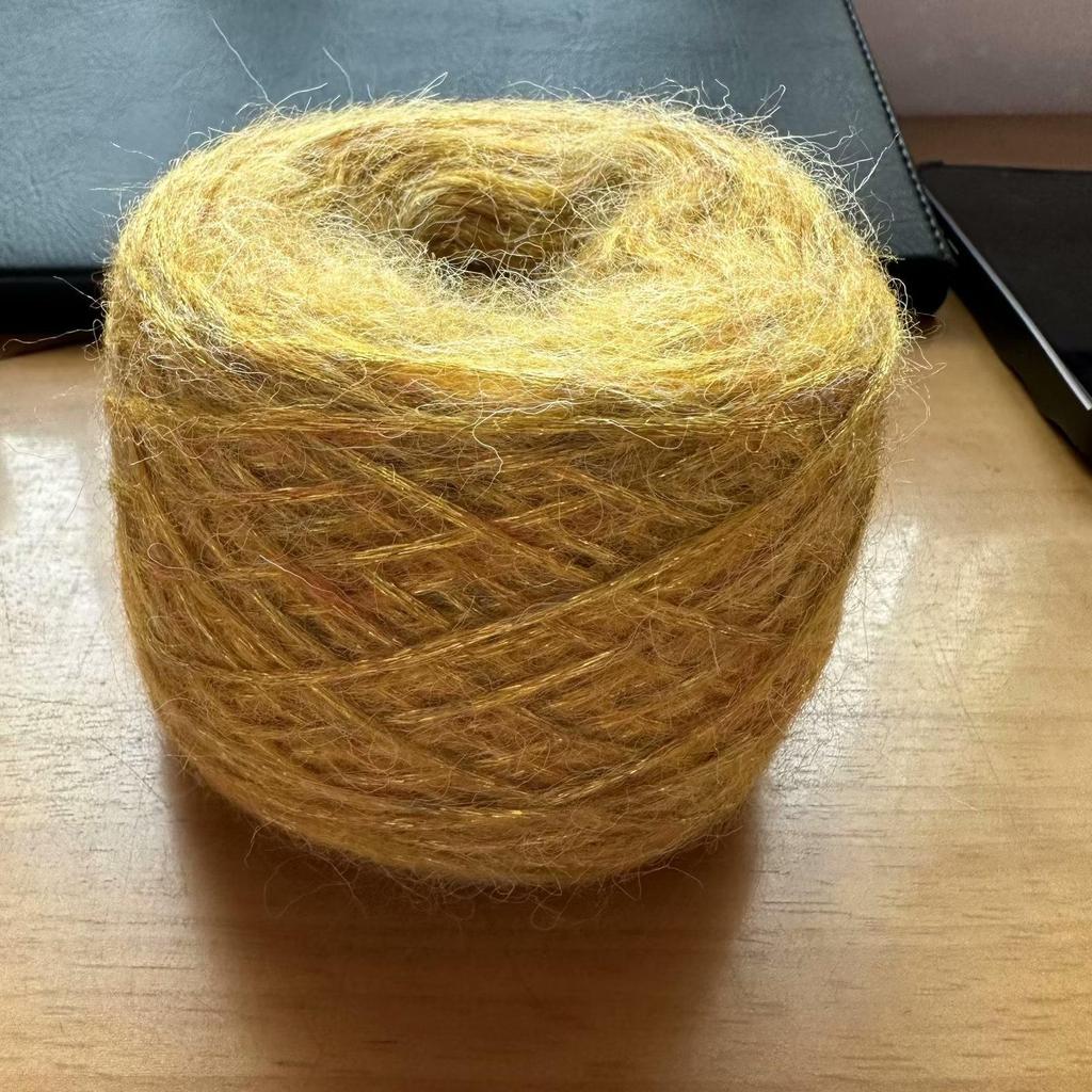 Blue Tear Spray Mohair Yarn: Gold-Thread Starry Sky Series for Chunky Knit Scarves