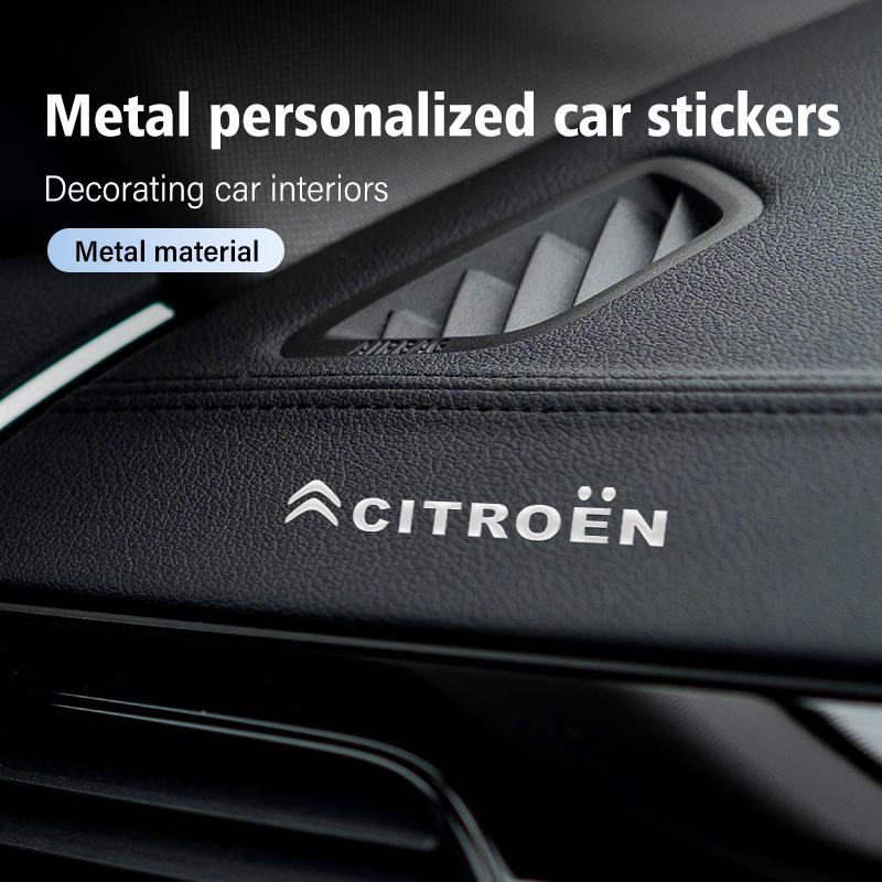 3D Metal Car Decorative Sticker Badge Decal Interior Accessories For Citroen Grand Berlingo Jumper Celysee Xsara Picasso