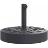 Parasol Base - VIDAXL - Round - 25 Kg - Compatible Pole Ø 38/48 Mm - Durable Plastic