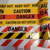 Caution Halloween Decorative Warning Tape - No Glue, Disposable Barrier