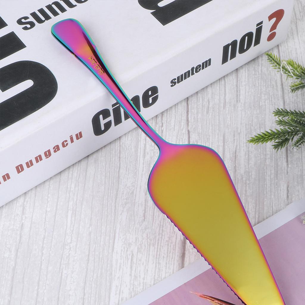 Stainless Steel Serrated Light Gold Baking Tool For Pizza Cake Cutting Kitchen Wedding Cake Shovel Baking Shovel Kitchen