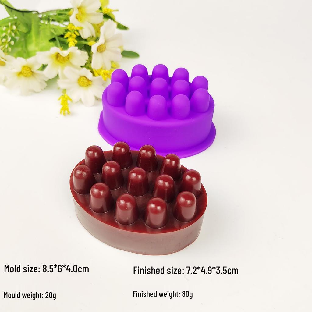 Single Hole Handmade Soap & Cake Silicone Mold: Small Round, Square, Oval Shapes