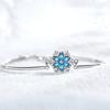 Elegant Blue Zircon Snowflake Bracelet: Japanese-Korean Style, Dainty Women's Christmas Gift